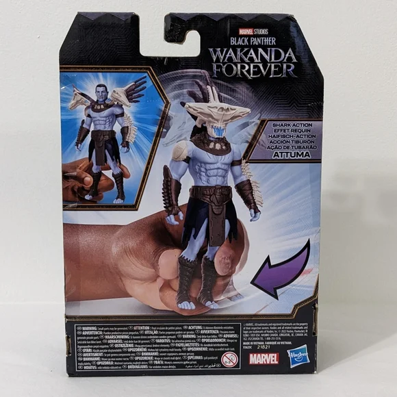 Marvel Studios Black Panther Wakanda Forever Shark Action Attuma Action Figure - Picture 3 of 8